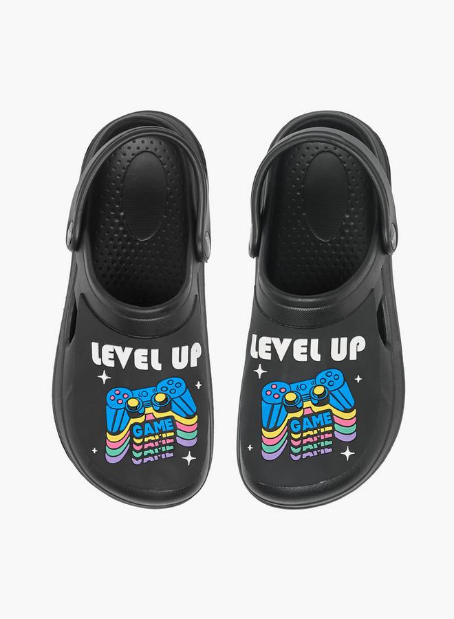 Aqua Boys Game Embossed Clogs - Image 3